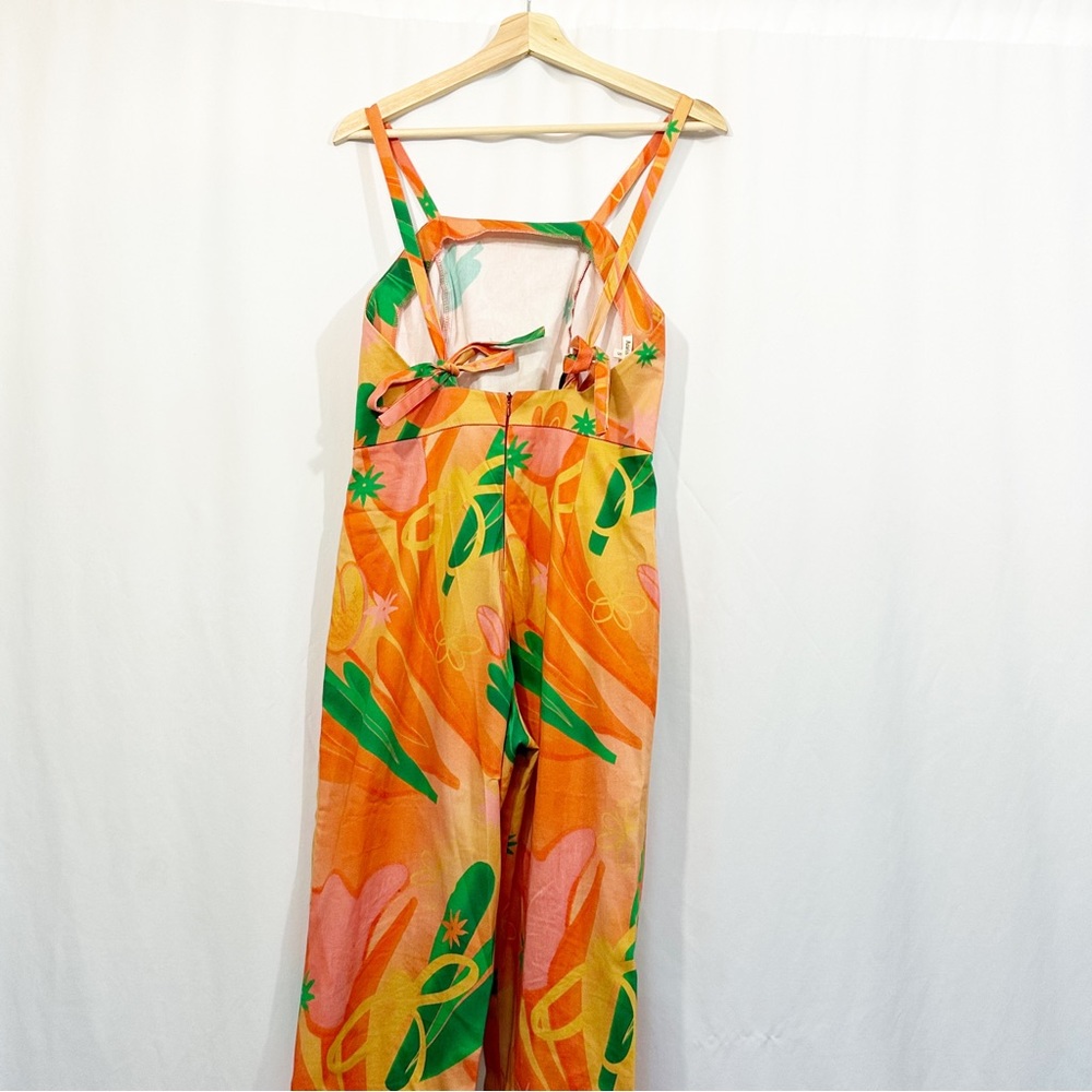 Aniela Parys Guava Tie Strap Jumpsuit in Aurora Floral Print - Picture 8 of 12